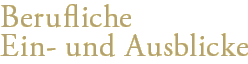 Berufliche Ein- und Ausblicke &hellip;